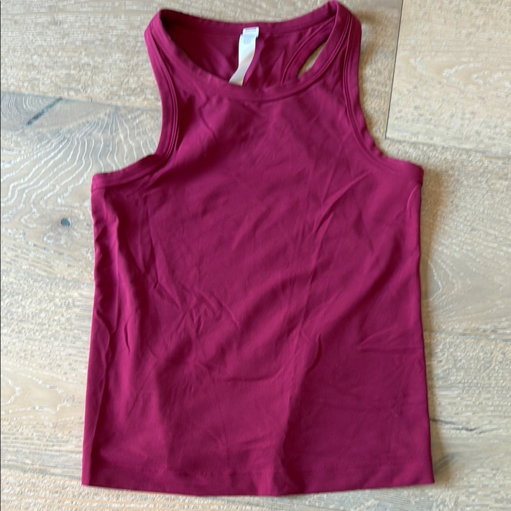 Sleeveless Burgundy Women's Top
